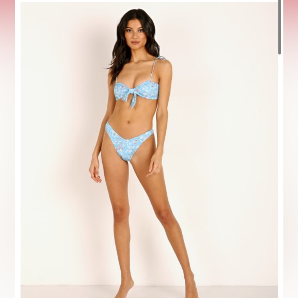 Calico Kenza Bikini Bottoms + Kami Tie Bikini Top